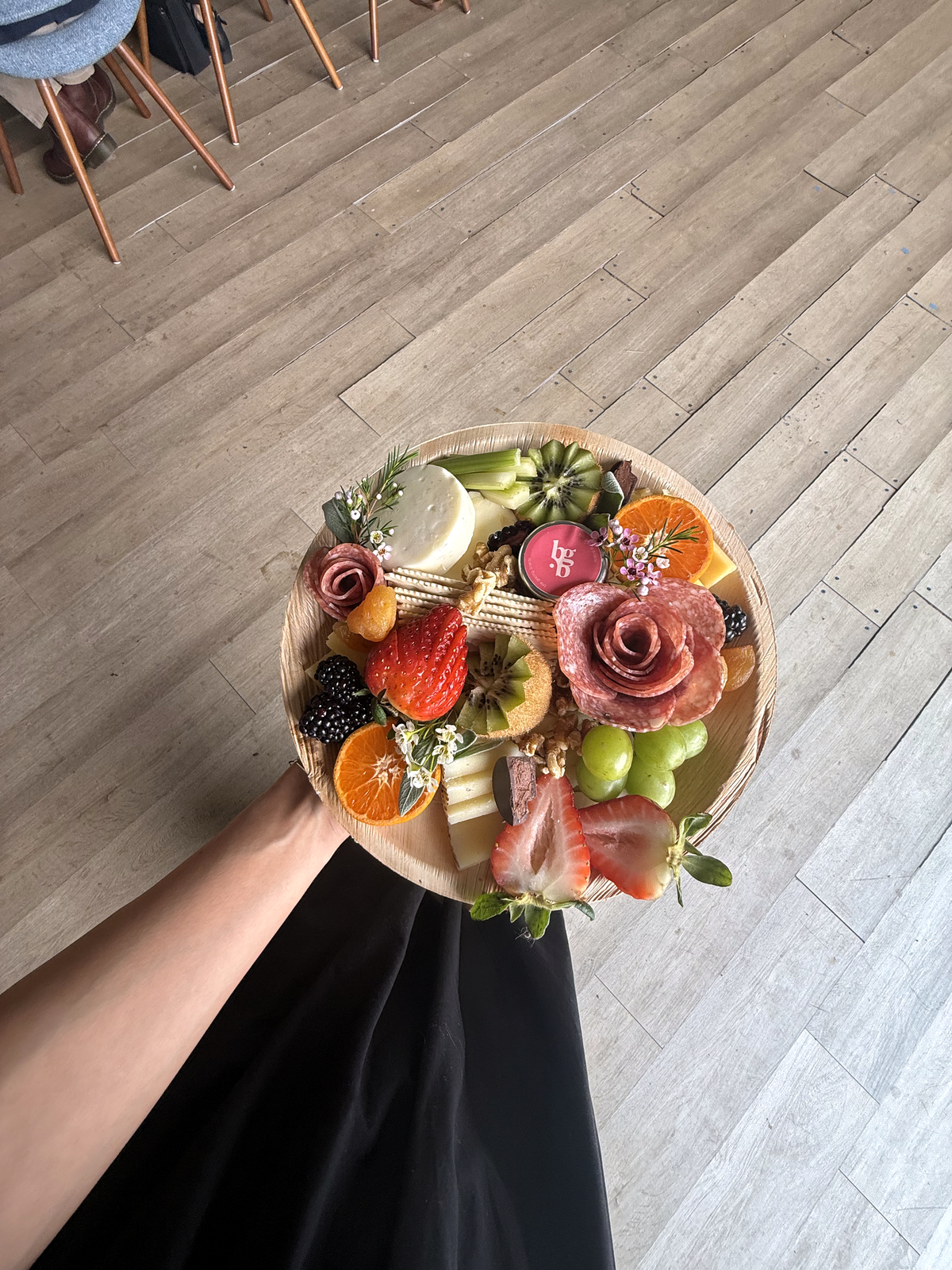 Grazing board prepared for local delivery