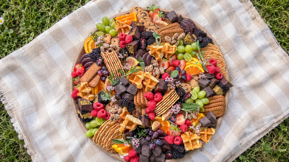 A beautifully arranged grazing board