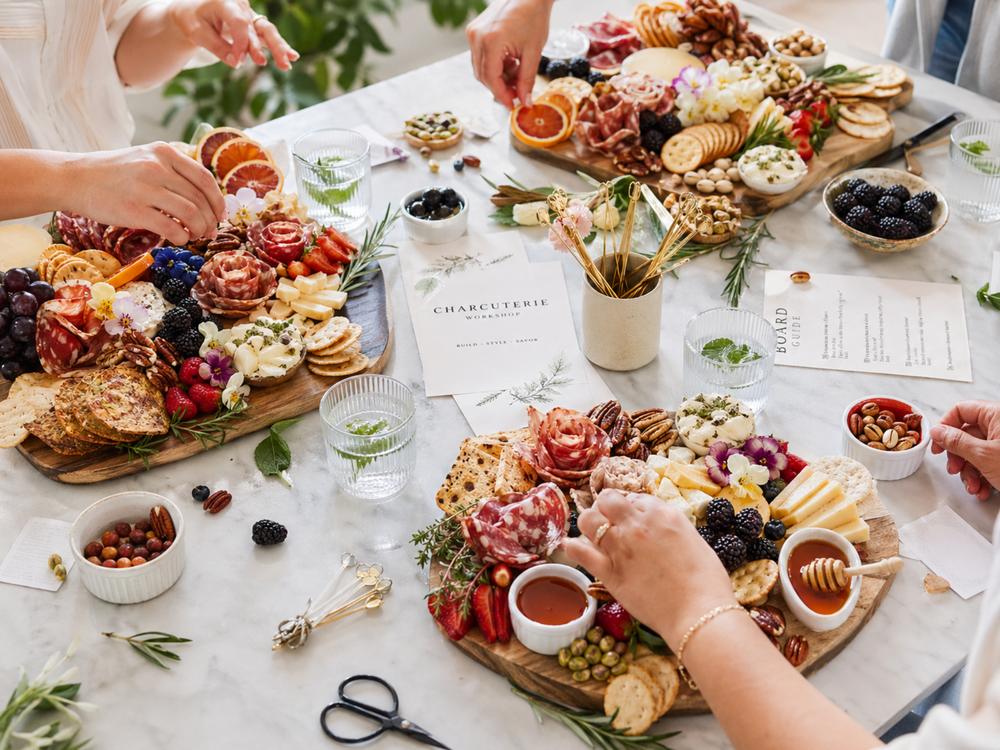 Curated spread for a corporate event