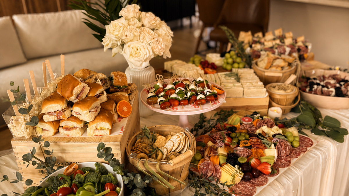Grazing board arranged for a special event