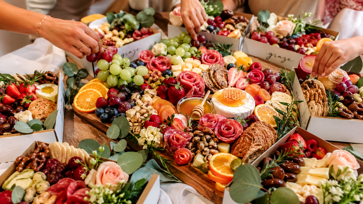 Grazing board arranged for a special event