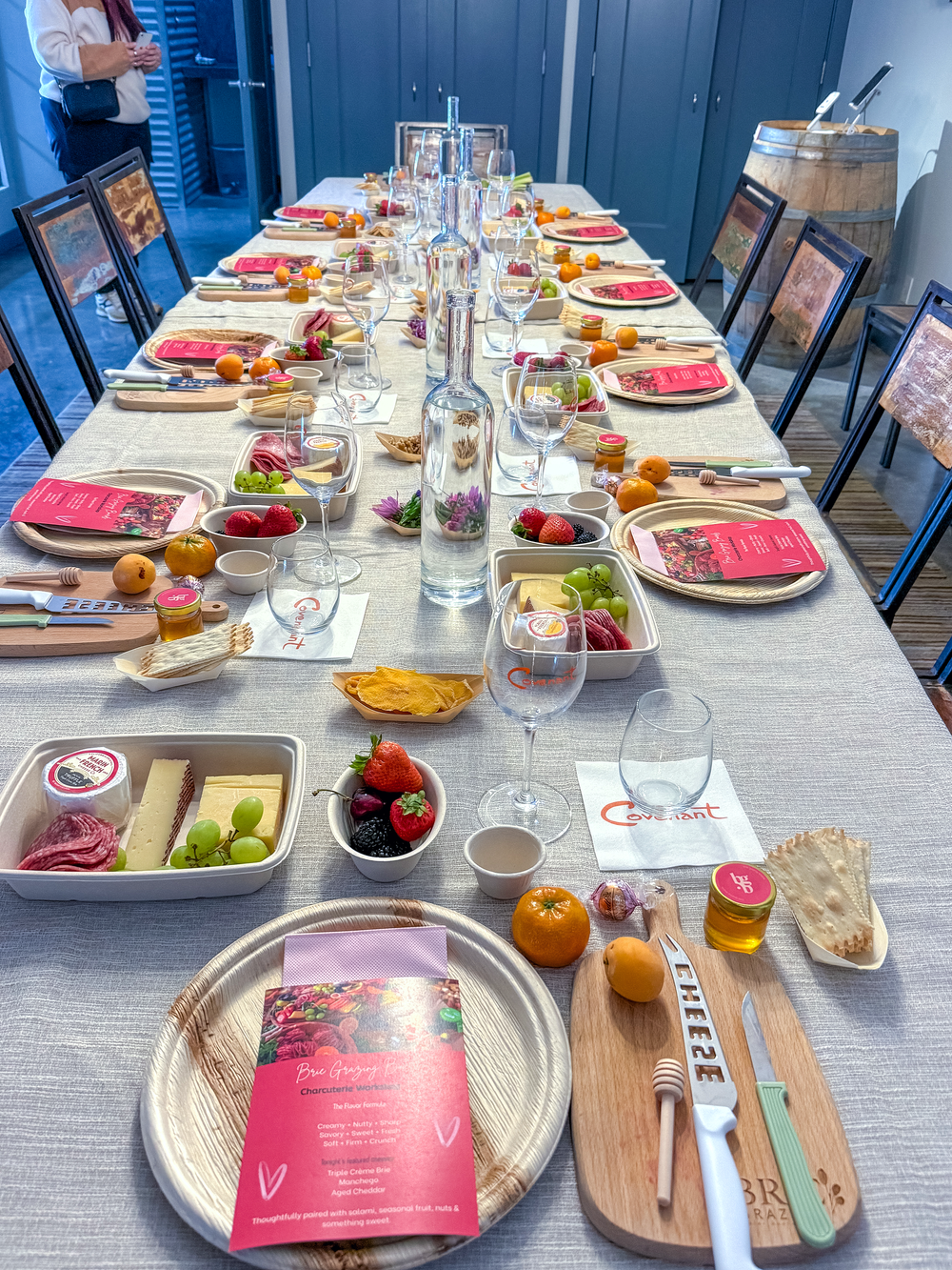 Custom grazing table for a private celebration